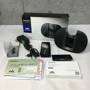 ◎【SONY/ソニー】WALKMAN ウォークマン デジタルメディアプレーヤー NW-S754 ブラック スピーカーセット 動作確認 箱，説明書付 汚れ有