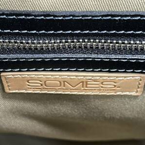 ☆【SOMES SADDLE/ソメスサドル】ハンドバッグ ショルダーバッグ ブラック レザー レディース バッグ 袋付きの画像6