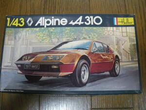  box defect HELLERe rail 1/43 Renault Alpine A310 RENAULT ALPINE A310 Vintage rare not yet constructed including in a package, mailing possible 