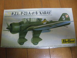 HELLER エレール　1/72　ポーランド P.Z.L. Ｐ-23 カラシュ 偵察機　P.Z.L. P-23 A et B KARAS 　ヴィンテージ 未開封 未組立　同梱,郵送可