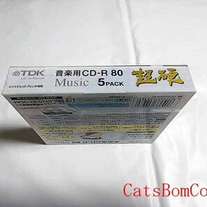 音楽用 CD-R TDK 超硬 80 5枚パック 日本製 CD-RHC80PWX5A [未開封]の画像3