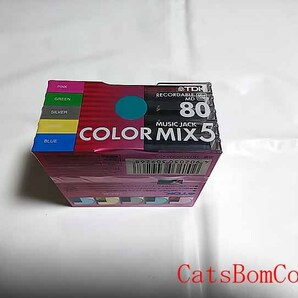 [未開封] MD ミニディスク 5枚パック 80 TDK MUSIC JACK COLOR MIX 5 日本製 MD-MJ80MAX5Sの画像3