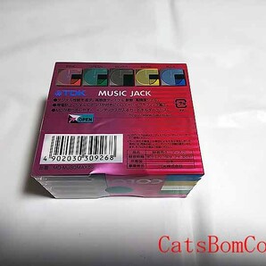 [未開封] MD ミニディスク 5枚パック 80 TDK MUSIC JACK COLOR MIX 5 日本製 MD-MJ80MAX5Sの画像2