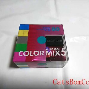 [未開封] MD ミニディスク 5枚パック 80 TDK MUSIC JACK COLOR MIX 5 日本製 MD-MJ80MAX5Sの画像1