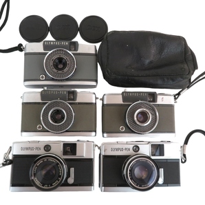 まとめ 5点 フィルムカメラ オリンパス PEN-EE-EE-2 EED D.Zuiko 1:3.5 f=28mm 1:1.7 f=32mm 0425-033の画像1