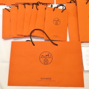 まとめ 24点 HERMES エルメス 紙袋 ショッパー 大中小 ★中身なし 未使用レインカバー 0420-059の画像5