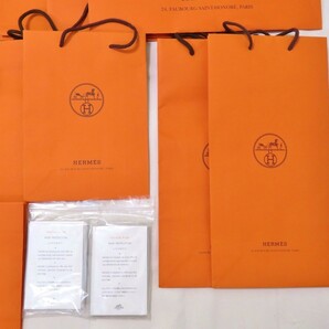 まとめ 24点 HERMES エルメス 紙袋 ショッパー 大中小 ★中身なし 未使用レインカバー 0420-059の画像4