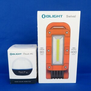 未開封 まとめ 2点 OLIGHTオーライト Obulb MC ナイトライト ベッドサイドライト USB充電式 Swivel作業灯 LED作業灯 折り畳み式 0415-001