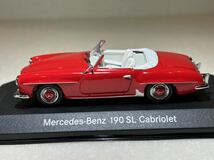 1/43 MB純正 「メルセデスベンツ190SL Cabriolet 」Red Classic Collection Edition43_画像5