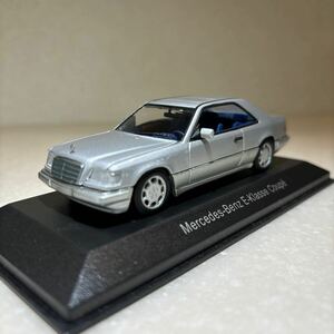 1/43 MB純正「メルセデスベンツ W124 後期Eクラス クーペ」 シルバー　クラシックコレクション Edition 43 ミニチャンプス製