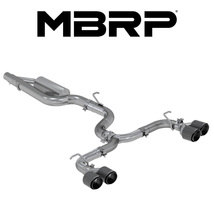 MBRP 2014-2021 フォルクスワーゲン ゴルフ 7 R CAT-BACK エキゾースト バルブエリミネーター カーボンファイバーTip 正規品 爆音_画像1