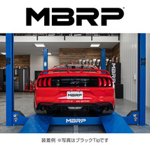 MBRP 2018-2023 フォード マスタングGT 5.0L V8 CAT-BACK レース エキゾースト ブラックTip 正規品_画像3