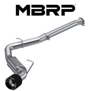 MBRP 2021- スバル BRZ ZD8 CAT-BACK エキゾースト シングル カーボンファイバーTip 正規品