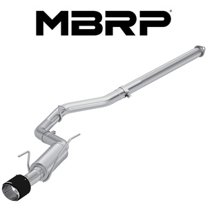 MBRP 2021- スバル WRX S4 VBH キャットバック エキゾースト シングル カーボンファイバーTip 正規品