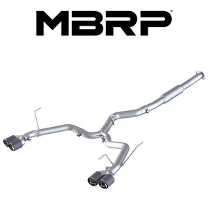 MBRP 2014-2021 スバル WRX S4 VAG CAT-BACK レース エキゾースト カーボンファイバーTip 爆音 正規品