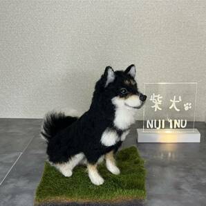 ☆羊紡犬舎ajure☆【くろしば】黒柴犬（くろしばいぬ）おまけ付き♪ 羊毛フェルト ハンドメイド オリジナル 犬 kawaii もふもふの画像6