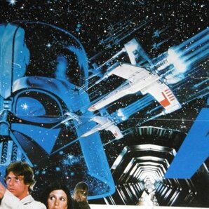 1作目★「スター・ウォーズ」B3サイズ中吊り 映画ポスター 1978年 Star Warsの画像2