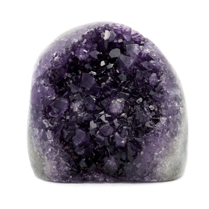 アメジスト クラスター 側面磨き AAA ドゥルーザ 紫水晶 置き物 原石 192g ウルグアイ産 天然石 1点物 2月 誕生石 天然石 amethyst