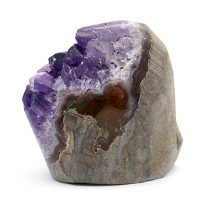 アメジスト クラスター 側面磨き AAA ドゥルーザ 紫水晶 置き物 原石 104g ウルグアイ産 天然石 1点物 2月 誕生石 天然石 amethystの画像3