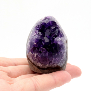 アメジスト クラスター 側面磨き AAA ドゥルーザ 紫水晶 置き物 原石 104g ウルグアイ産 天然石 1点物 2月 誕生石 天然石 amethystの画像5
