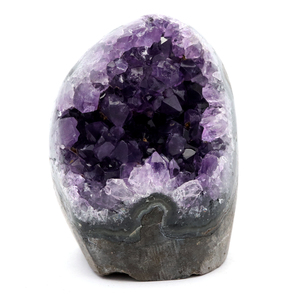 アメジスト クラスター 側面磨き AAA ドゥルーザ 紫水晶 置き物 原石 144g ウルグアイ産 天然石 1点物 2月 誕生石 天然石 amethyst