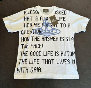 [VivienneWestwood GAIA with LINE ORB T-shirt white 48]