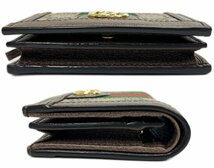 美品 GUCCI グッチ 523155 96IWG 8745 オフィディア GGカードケース コイン＆紙幣入れ付き 二つ折り財布 コンパクトウォレット 付属品有_画像3