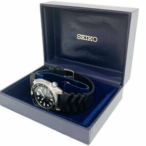 SEIKO セイコー メンズ 腕時計 6306-7001 サードダイバー 150m タートル デイデイト 自動巻 黒文字盤 純正ラバーベルト ヴィンテージ 箱有の画像9