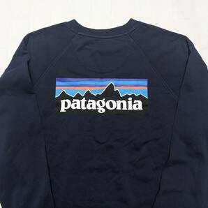 【中古・メンズM】パタゴニア patagonia メンズP-6ロゴ オーガニック クルー スウェットシャツ プルオーバー ネイビー 送料520円 の画像6