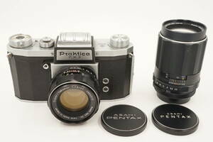 412■売り切り■Prakticaプラクチカ F.X 3 ボディ■PENTAX Super-Takumar 55mm F1.8■ SMC TAKUMAR 135mm F3.5■M42マウント■動作品■現状