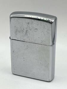 【1円〜/ZIPPO/どんなスタイルにも合う】ジッポ シルバー 銀色 シンプル 無地 オイルライター プレーン 着火未確認