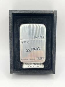 【1円〜/Limited Edition/激レア】Zippo（ジッポ） Silver Plating 30micron リミテッドエディション 1000個限定 No.0178 【新品未使用品】