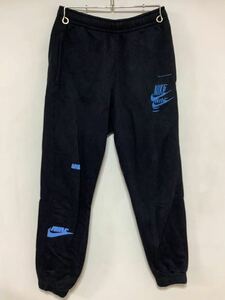 H-1237 NIKE ナイキ スウェットパンツ S ブラック 裏起毛 ジョガーパンツ 