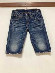 L-1245 Levi's リーバイス SN502-0001 デニムハーフパンツ W30 ユーズド加工 デニムショートパンツ 半パン