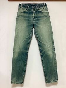 K-1289 Levi's 7701-20 デニムパンツ W29 ユーズド加工 テーパード 00's オールド ペイントステッチ ペイントパッチ ジーパン 日本製