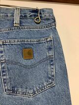 I-1217 メキシコ製 carhartt カーハート デニムパンツ 40×30 Traditional Fit Straight B480LVB ジーンズ ジーパン _画像3