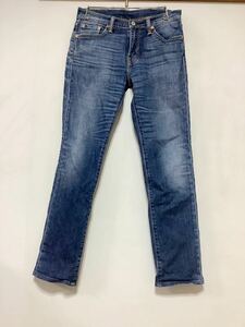 I-1271 Levi's リーバイス 511 デニムパンツ W30 ユーズド加工 スリム ジーンズ ジーパン 