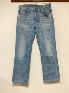 J-1245 Levi's リーバイス 551 デニムパンツ W33 ユーズド加工 赤耳 色落ち ジーンズ ジーパン 