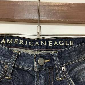 H-1291 AMERICAN EAGLE BOOTCUT アメリカン イーグル デニムパンツ W29 ブーツカット ユーズド加工 ジーンズ ジーパンの画像4