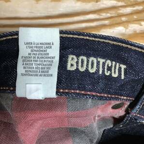 H-1291 AMERICAN EAGLE BOOTCUT アメリカン イーグル デニムパンツ W29 ブーツカット ユーズド加工 ジーンズ ジーパンの画像7