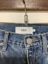 I-1253 AZUL BY MOUSSY アズール マウジー コラボ デニムパンツ レディース L サイドライン ジーパン ジーンズ_画像3