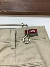 J-1285 EDWIN KHAKIS 503 エドウィンカーキ 503 チノパン カラーパンツ W34 レギュラフィット テーパード ベージュ 日本製_画像4