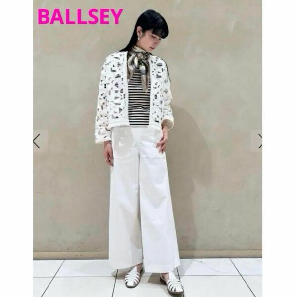 BALLSEY モザイクモチーフエンブロイダリー ノーカラージャケット ボールジィ トゥモローランド ジャケット