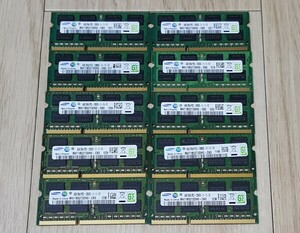 ■動作確認済み 保証有り■ SAMSUNG サムスン 4GB メモリ 10枚セット DDR3-1600 PC3-12800 1.5V ノートパソコン用 送料無料♪