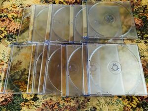 CD DVD 薄型　空ケース 厚さ5mm 未使用　10枚セット 透明　クリアブルー