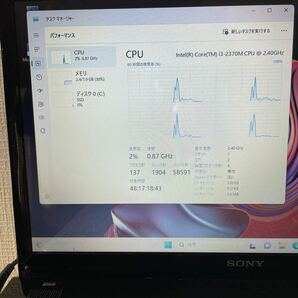 SONY VAIO SVE151B11N Windows11PRO corei3 MEM8GB SSD 120GB Blu-ray Bluetoothの画像2