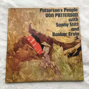 US盤 MONO /DON PATTERSON / VAN GELDER刻印 PATTERSON'S PEOPLE ドンパターソン BOOKER ERVIN / PRESTIGE / BLUE NOTE