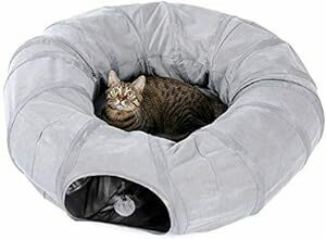 PAWZ Road cat tunnel cat tunnel toy diameter 25CM circle . jpy shape folding type cat . home -stroke less departure . motion shortage 