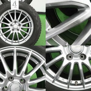 4本 社外 17インチ 7J +48 5H 114.3 スタッドレス ヨコハマ アイスガード G075 2022年 225/65R17 エクストレイル CX-5 CX-8 アウトバックの画像5