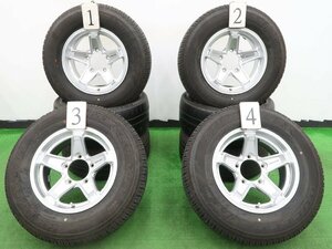 4本 weds キーラー 15インチ 6J ±0 5H 139.7 ラジアル ブリヂストン デューラー 684Ⅱ 2022 195/80R15 スズキ ジムニー シエラ JB74W JB74